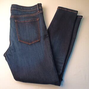Banana Republic Denim Jeans Size 32/14S Mid Rise Skinny Leg Dark Wash